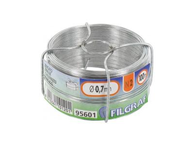 FILGRAF - Fil galva 0.7mm Filgraf 2 z bobinot 100m. &oslash;80 mm