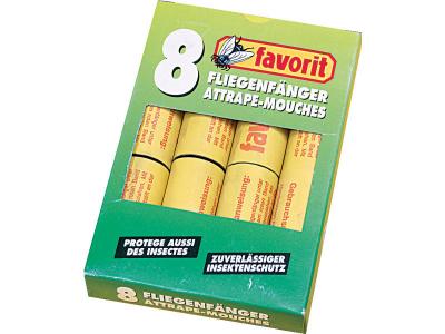 Bande adh&eacute;sive attrape-mouches - lot de 8