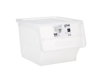 Five - Boite de rangement avec Ouverture Frontale 34 L Transparent