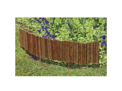 Bordure d&eacute;corative en osier &agrave;&nbsp; d&eacute;rouler 100x25cm marron