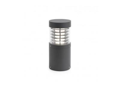 Faro Giza - Pi&eacute;destal Ext&eacute;rieur &Agrave; Led Gris Fonc&eacute; Clair Ip54
