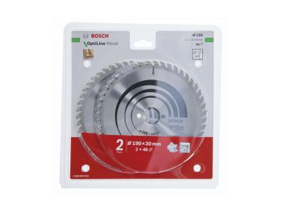 Bosch 2x optiline wood 190x30x2.6/1.6x48t DFX-637989