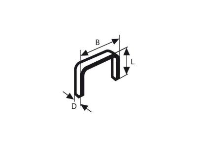 Bosch agrafes a fil fin type 59 - 10,6 x 0,72 x 10 mm - lot de 1000