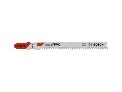 Bosch - Lot de lames de scie sauteuse Clean for pvc - T102H - x 5