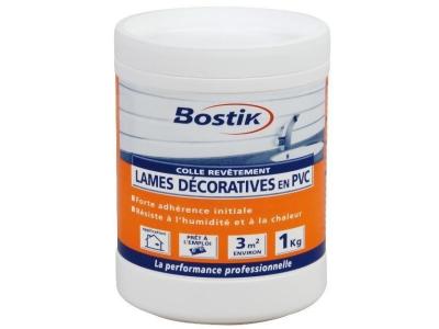 Colle lame d&eacute;corative et lambris en PVC murale Bostik 1kg