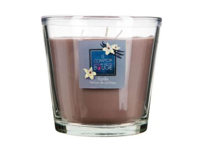 Bougie Parfum&eacute;e Vanille Pot en verre 500 g - Beige - Atmosphera