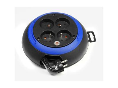 Enrouleur m&eacute;nager 3 m Design-box CL-S noir/bleu H05VV-F 3G1.0