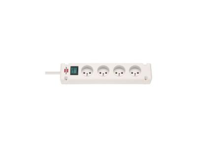Brennenstuhl Multiprise BREMOUNTA Blanche - 4 prises - avec 1 -5m de c&acirc;ble