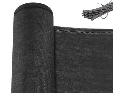 Brise vue jardin, cl&ocirc;ture jardin ext&eacute;rieure en hdpe 280g/m&sup2;,filet occultant,1x20m,anthracite 