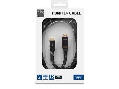 BigBen Interactive FLAT HDMI Cable 3D 1.4 C&acirc;ble de Connexion Console compatible PS4