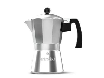 Cafeti&egrave;re italienne taurus kcp90012 12t argent&eacute;