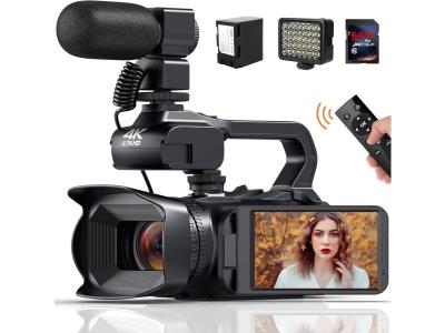 Cam&eacute;scope Vid&eacute;o 4K HD 60FPS 64MP noir