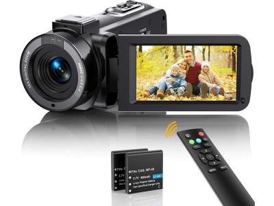 Cam&eacute;scope Vid&eacute;o FHD 1080P 36MP 30FPS avec T&eacute;l&eacute;commande, 2 Piles noir