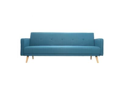 Miliboo Canap&eacute; convertible scandinave 3 places bleu canard ULLA