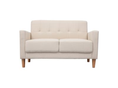 Canap&eacute; design 2 places beige MOON - Beige