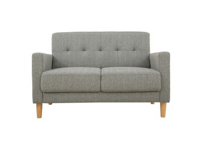 Miliboo - Canap&eacute; tissu gris 2 places MOON - Gris