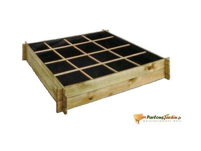 Carr&eacute; potager CARDON 120 - 16 cases L134 x l134 x H24