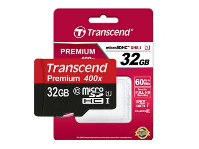 Transcend Micro Sdhc 32gb Class 10 Memory Card Noir