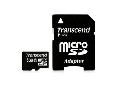 Transcend ts8gusdhc10 m&eacute;moire flash 8 go microsdhc nand classe 10