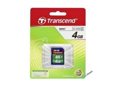 TRANSCEND Carte SDHC Class 4 - 4Go
