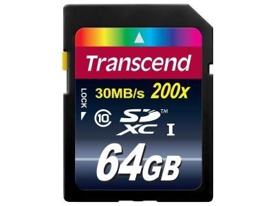 TRANSCEND Carte SDXC 200x Class 10 - 128Go