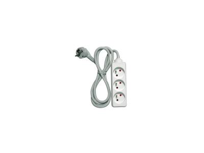 CHACON Bloc multiprise 3 prises 16A 1,5m blanc