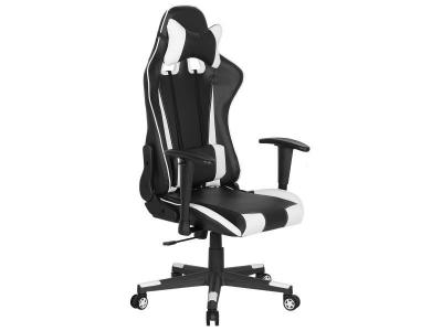 Beliani - Chaise de bureau noire et blanche GAMER