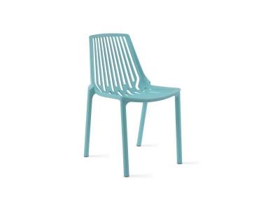 Oviala Chaise de Jardin ajour&eacute;e en Plastique Bleu