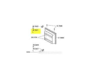 Chaniere de porte gauche pour refrigerateur gaggenau - 5837152