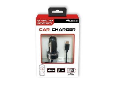 Chargeur allume-cigare Subsonic Car Charger pour Nintendo Switch 
