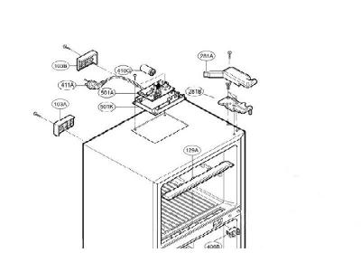 Charniere de porte superieure cong pour refrigerateur LG AEH31741901