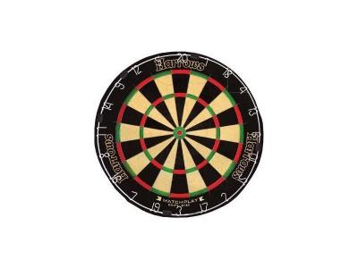 Harrows Matchplay Cible de fl&eacute;chettes Bristle Noir/rouge/blanc/vert