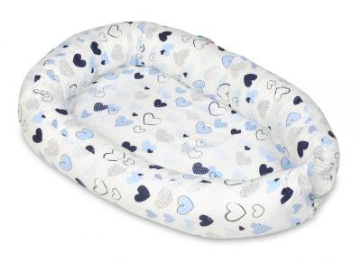 Velinda Cocon pour b&eacute;b&eacute;, Gigoteuse, 100% Cotton (Dessin: Coeurs Bleus)