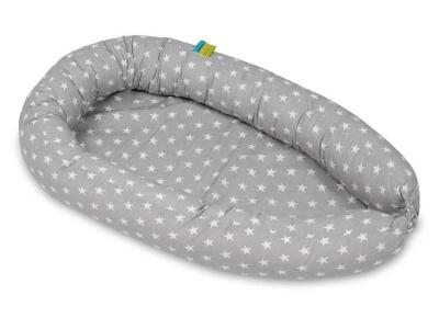 Cocon gigoteuse &eacute;toiles blanches sur fond gris 42301