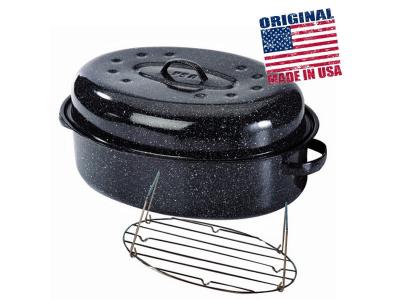 Warmcook - Cocotte Ovale En Acier Carbon 46x31cm + Grille - 0509+2005