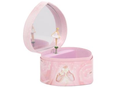 Trousselier - Boite &agrave; bijoux musicale coeur Ballerine rose