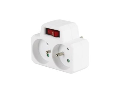 Expert Line 485341 Douille double 2 x 16 A avec interrupteur