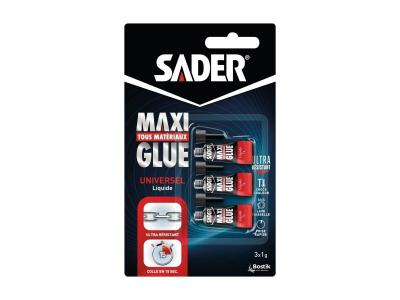 Colle Maxi Glue tous mat&eacute;riaux universel liquide - transparent - 3x1g