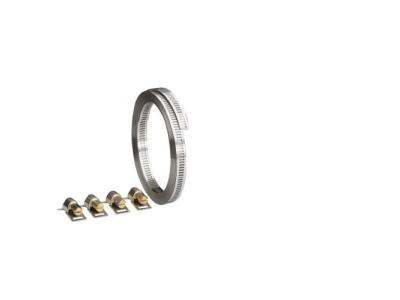 Colliers de serrage inox W4 bande ajour&eacute;e sans fin, largeur 13 mm, longueur 25 m