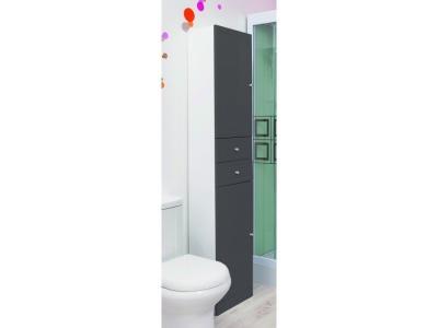 Colonne &agrave; poser TOLEDE - 35cm - Gris - PVC brillant - Livr&eacute; en kit