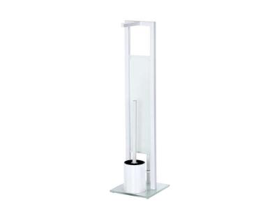 Combin&eacute; wc d&eacute;rouleur papier et brosse wc - rivalta - blanc