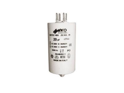 Condensateur 20 Mf 450 V Ecrou Central Pour Lave Linge - 284626