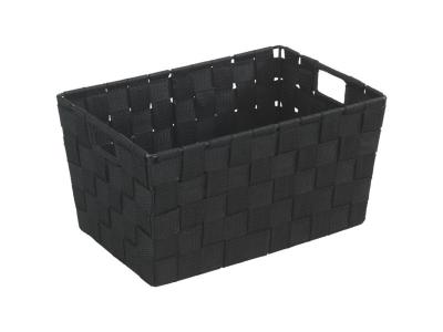 WENKO Panier&nbsp;salle&nbsp;de&nbsp;bain&nbsp;Adria, rangement salle de bain&nbsp;S, Polypropyl&egrave;ne, 30x20x15 cm,&nbsp;noir