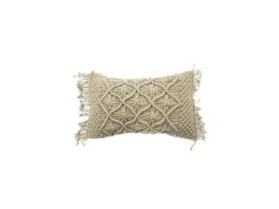 Coussin Macrame - 30 x 50 cm - Beige naturel