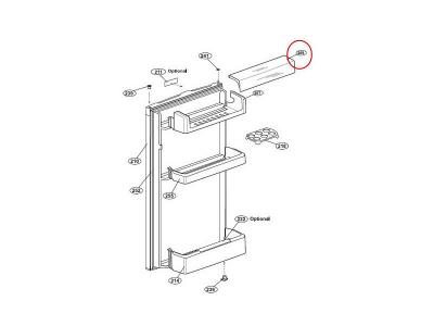 Couvercle Plexi Compartiment Sup Pour Refrigerateur Beko - 4807150300