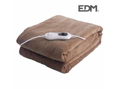 Couverture chauffante &eacute;lectrique edm 120w 180x130cm E3-07487