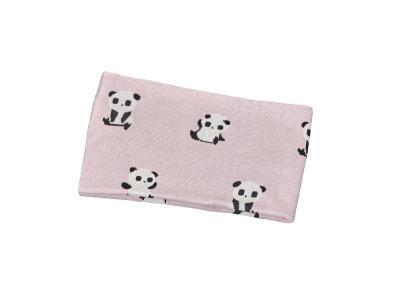 Couverture maille b&eacute;b&eacute; rose Panda Chao Chao - Sauthon Baby Deco