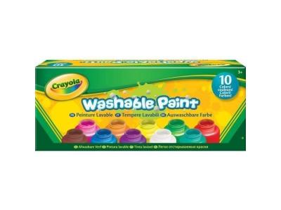 Bo&icirc;te 10 pots de peinture lavable Crayola