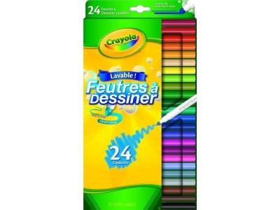 Crayola - 58-5057-e-000 - 24 feutres &agrave; dessiner - bo&icirc;te