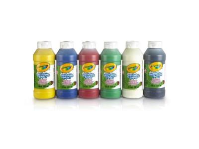 Bo&icirc;te 6 Bouteilles de peinture lavable CRAYOLA Crayola